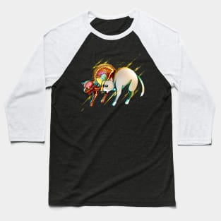 Electric Cat Baseball T-Shirt